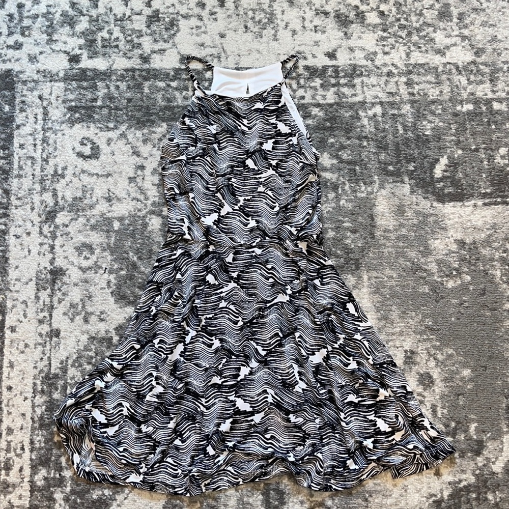 Skater Dress Black and White